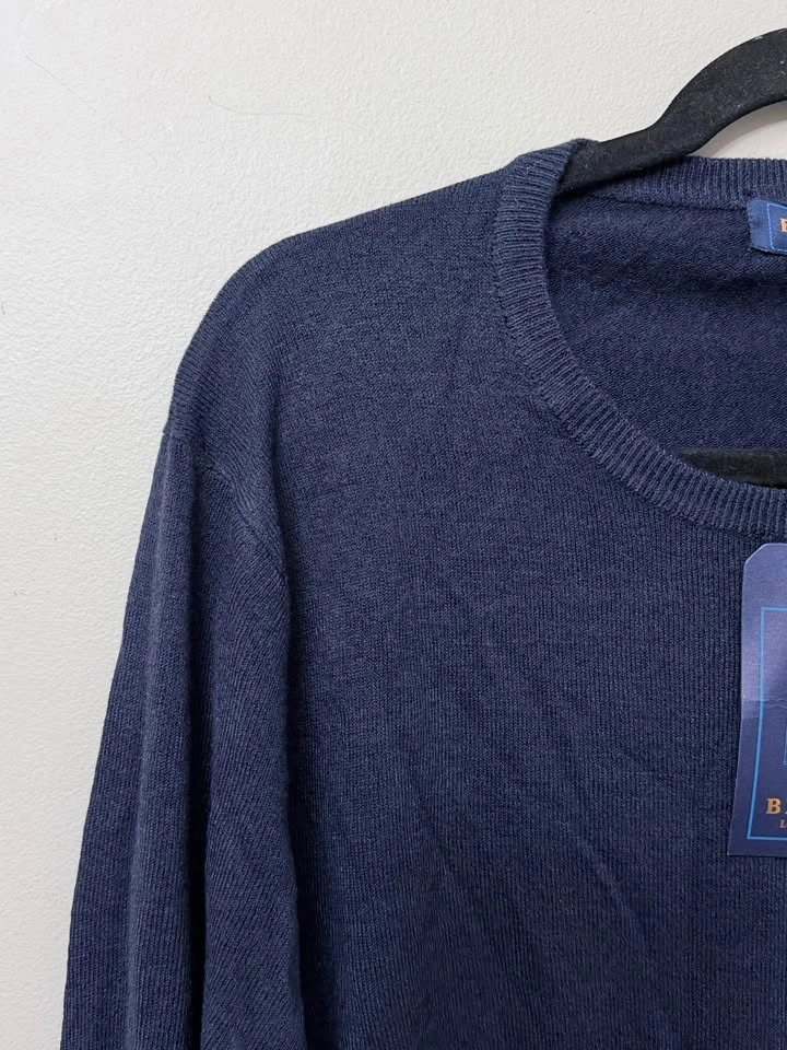 NEW Blake Luxe Men's Sweater - Navy Melange - Size XL - photo 4
