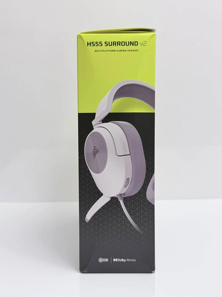 Corsair HS55 SURROUND v2 Wired Gaming Headset - White - photo 3