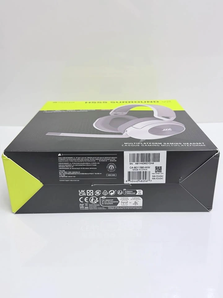 Corsair HS55 SURROUND v2 Wired Gaming Headset - White - photo 5