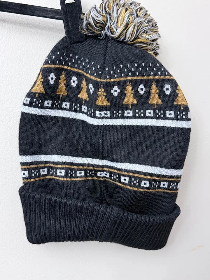 tentree Merino Wool Pom Beanie - Black/Gold - photo 2