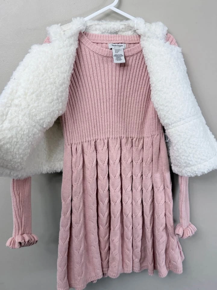 Girl Sweater Vest with Dress 7-8 years - photo 3
