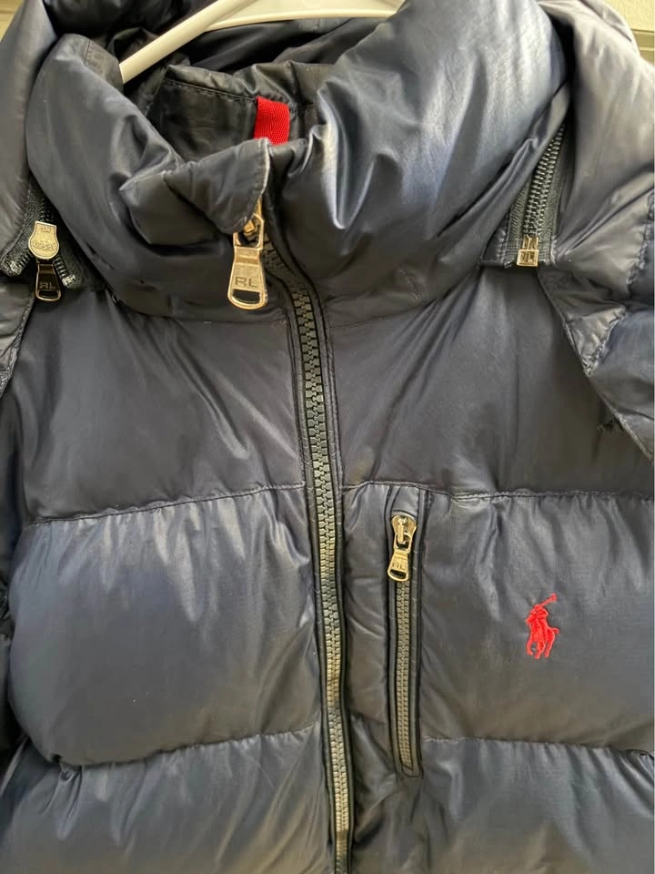 Polo Ralph Lauren Down Puffer Jacket Navy Blue Men’s Medium Wint - photo 3