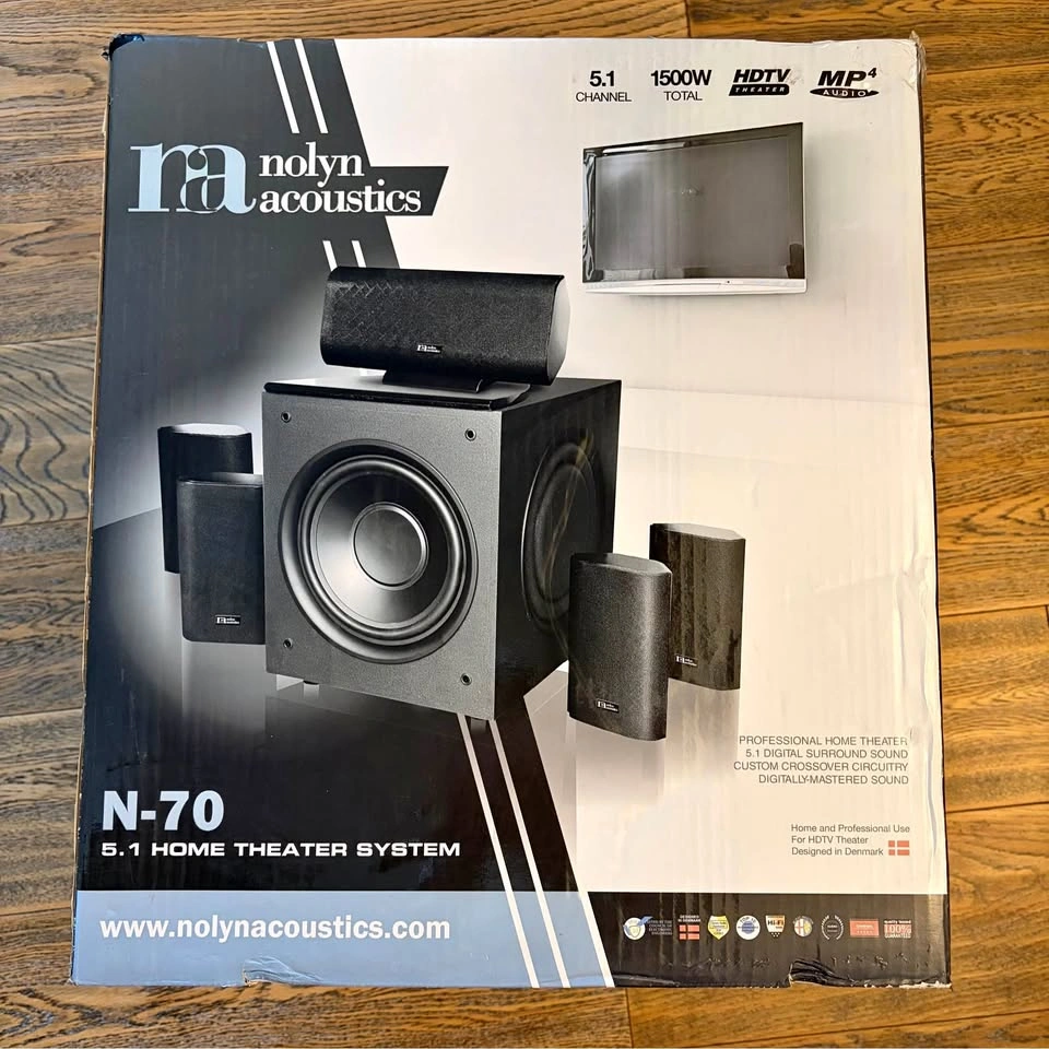 Nolyn Acoustics N-70 5.1 Home Theater System – 1500W Power!