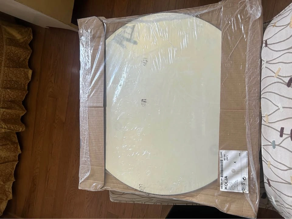 IKEA KOLJA Round Frameless Mirror 24" New - photo 4