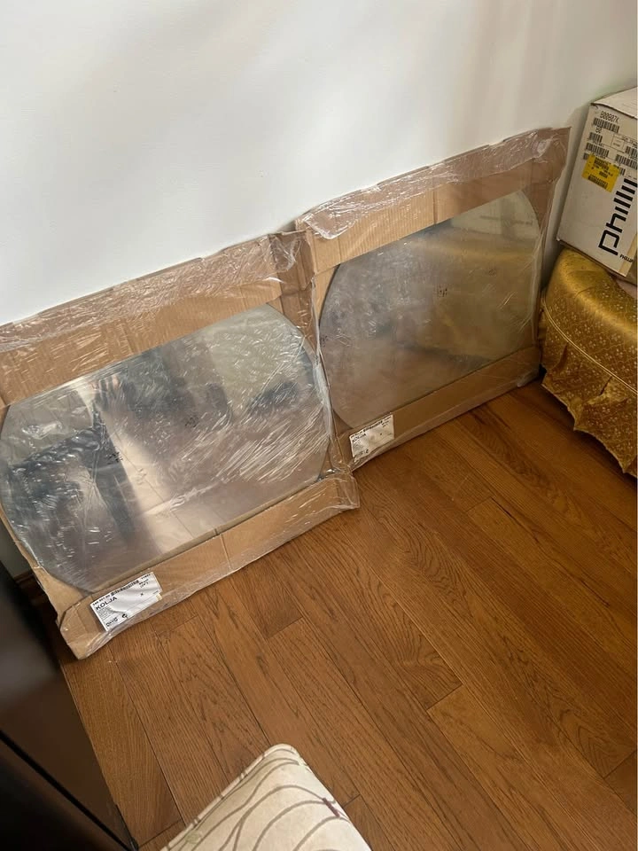 IKEA KOLJA Round Frameless Mirror 24" New - photo 5