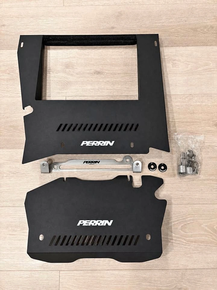 Perrin Intercooler / Engine Cover Kit (2015–2021 WRX) – Black