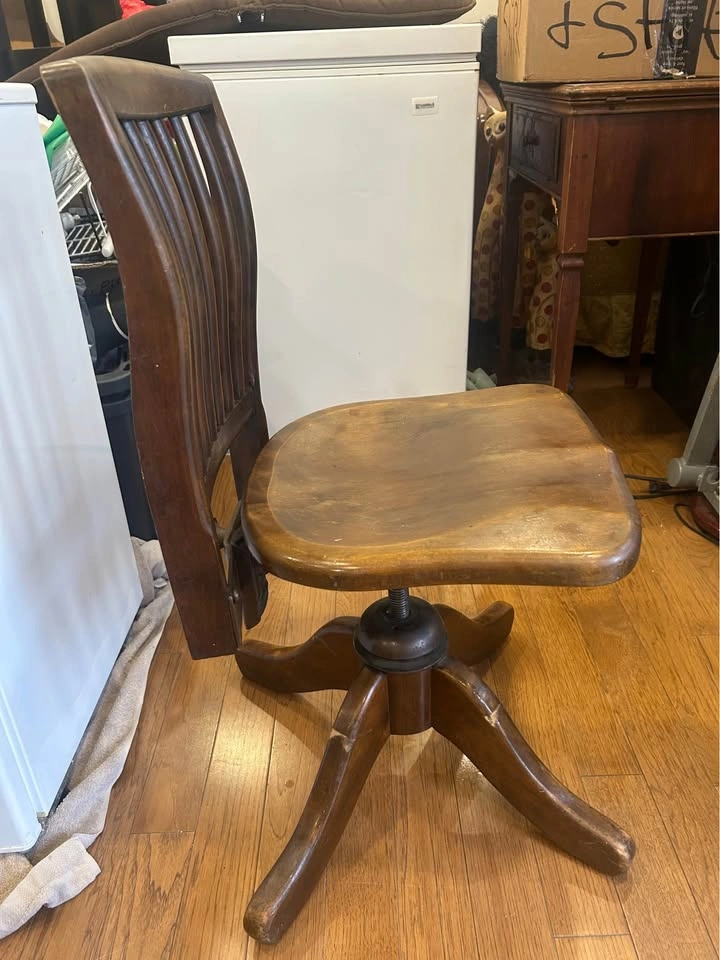 Vintage Bankers Chair - Office Specialty Swivel Desk Chair - 192 - photo 3