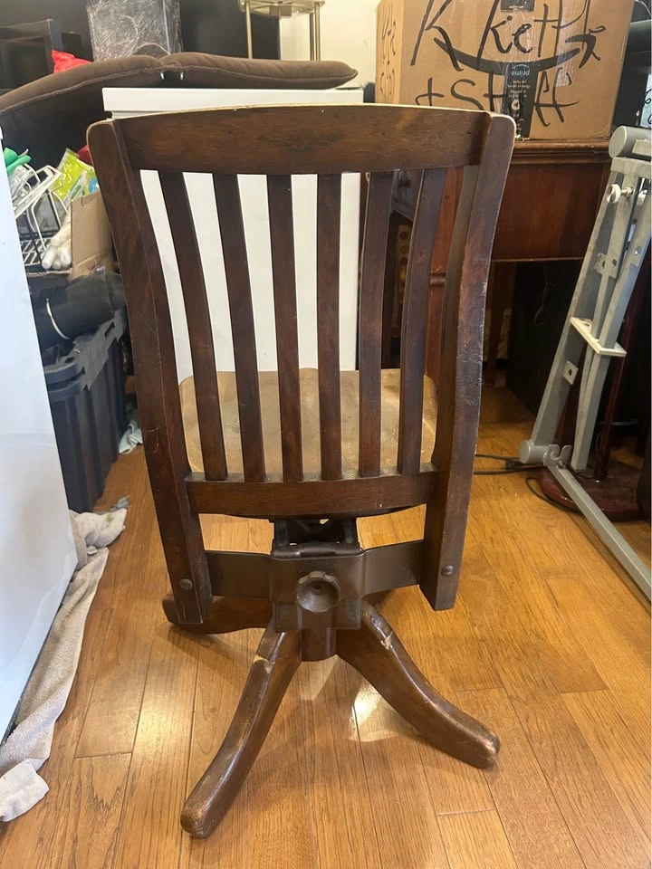 Vintage Bankers Chair - Office Specialty Swivel Desk Chair - 192 - photo 4