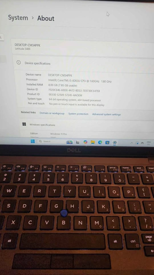 Dell Latitude 5400 i5 8GB RAM 128GB SSD Laptop - photo 2