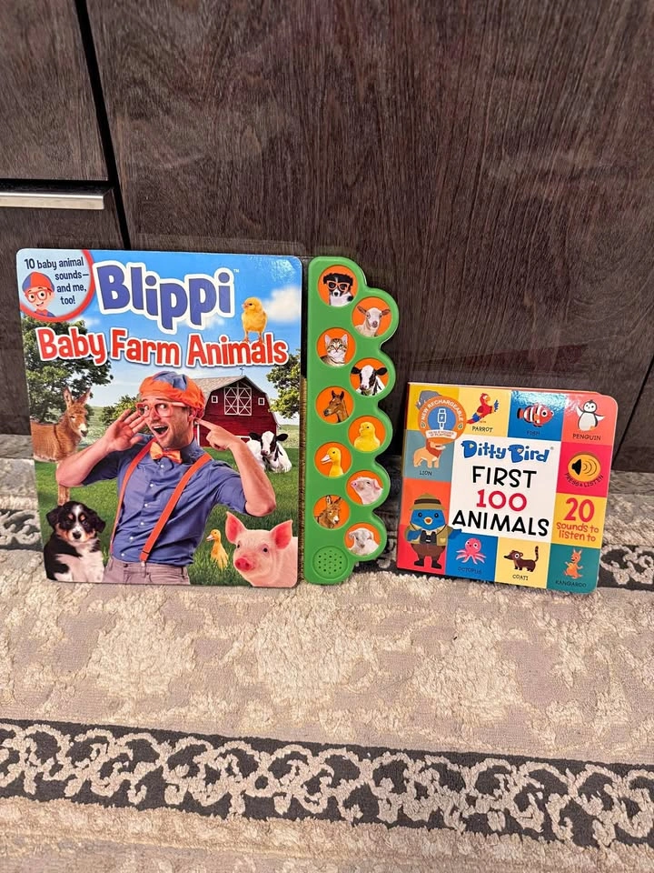 Brand New Interactive Sound Books for Kids (Blippi + Ditty Bird