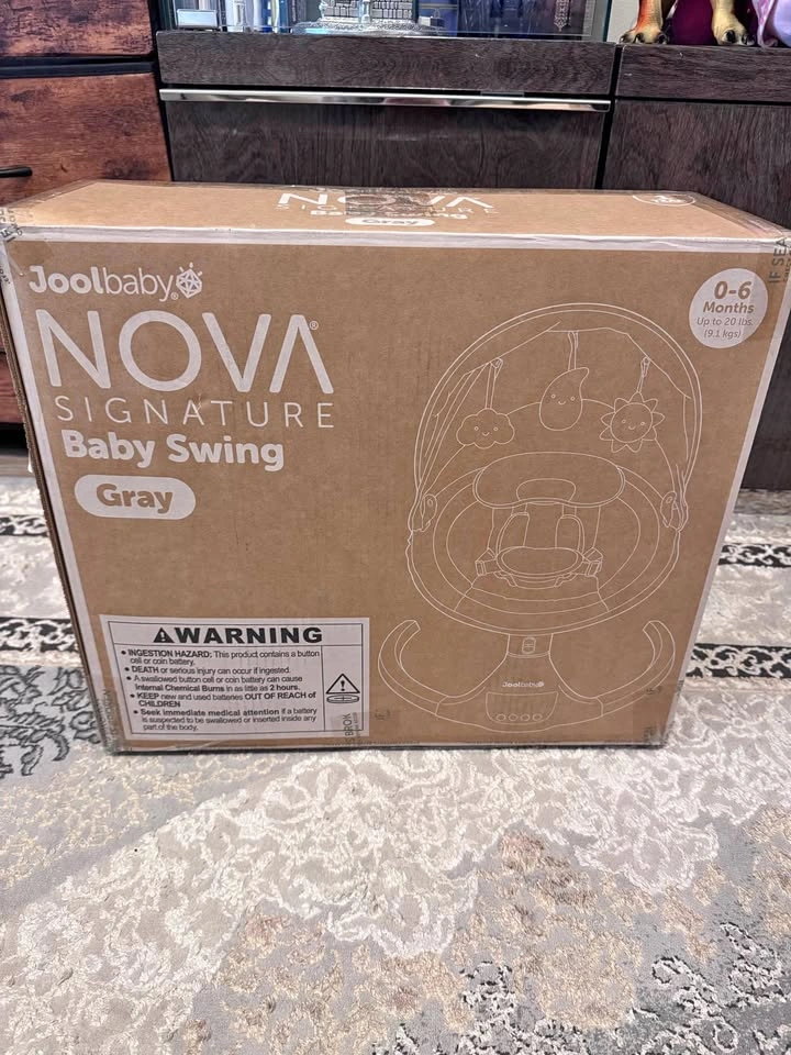 BRAND NEW Jool Baby Nova Signature Baby Swing (Gray) – Sealed Bo