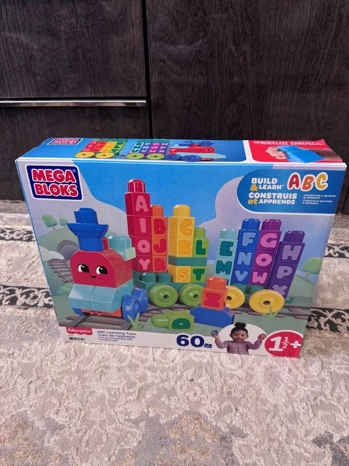 Brand New Mega Bloks ABC Learning Train (60 Pieces)🚂🔤