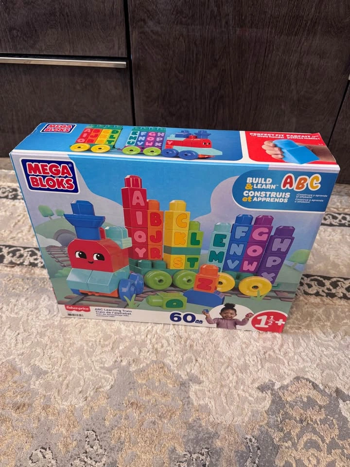 Brand New Mega Bloks ABC Learning Train (60 Pieces)🚂🔤 - photo 3