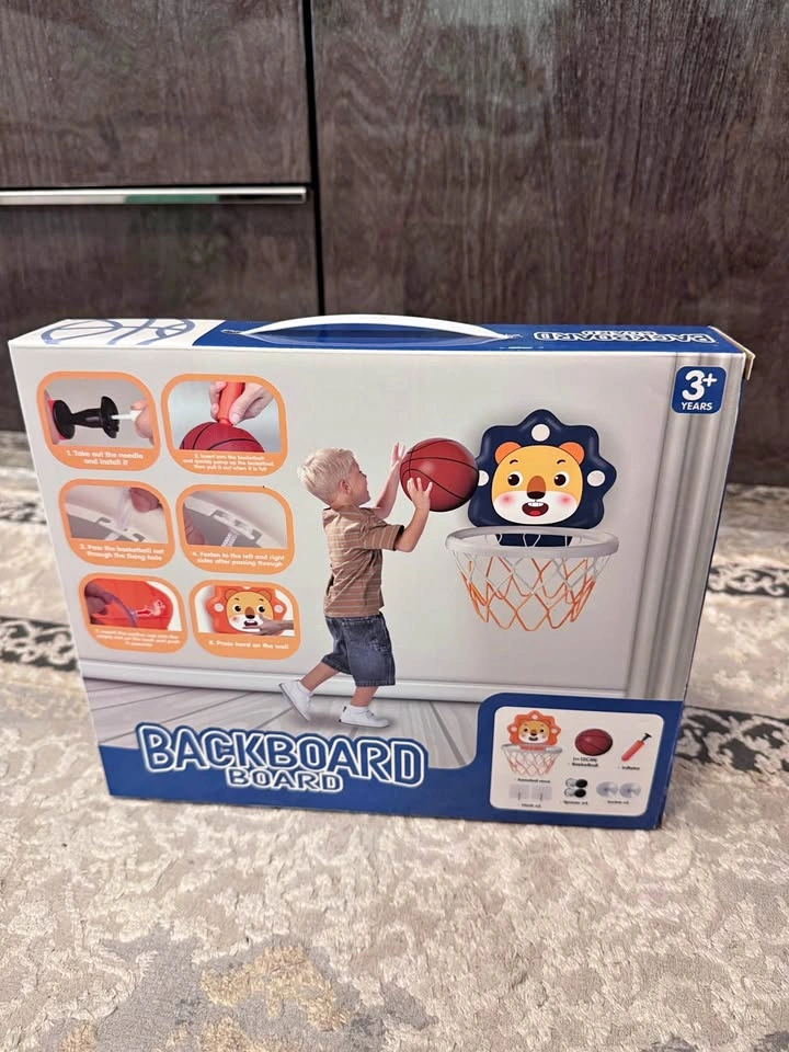 Brand New Kids Mini Basketball Hoop Set (Suction Cup Wall Mount)
