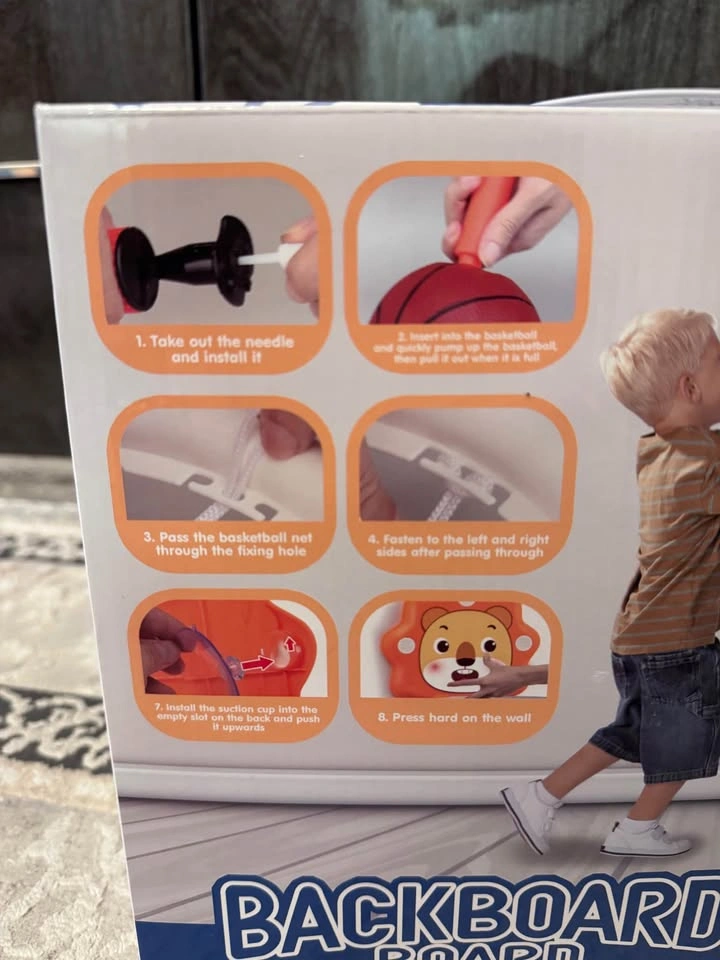 Brand New Kids Mini Basketball Hoop Set (Suction Cup Wall Mount) - photo 3