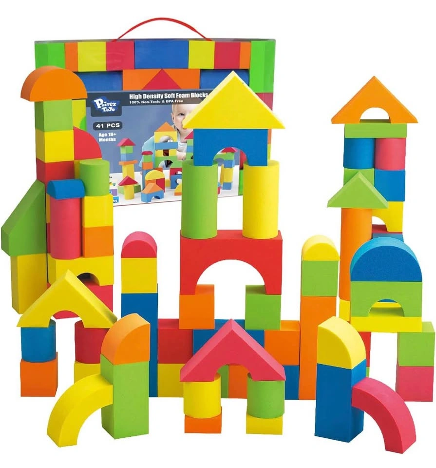 Brand New Foam Building Blocks Set (41 PCS)🧱🌈 - photo 4