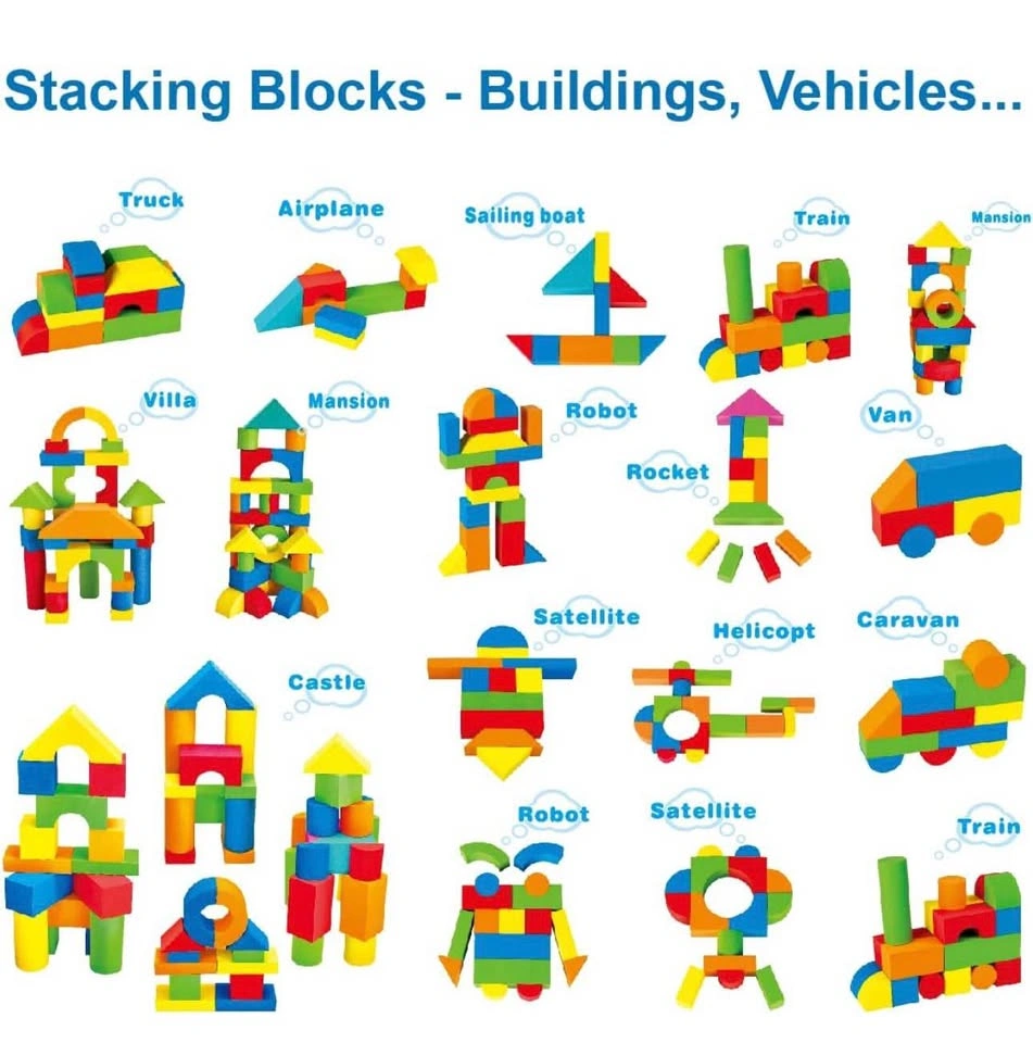 Brand New Foam Building Blocks Set (41 PCS)🧱🌈 - photo 5