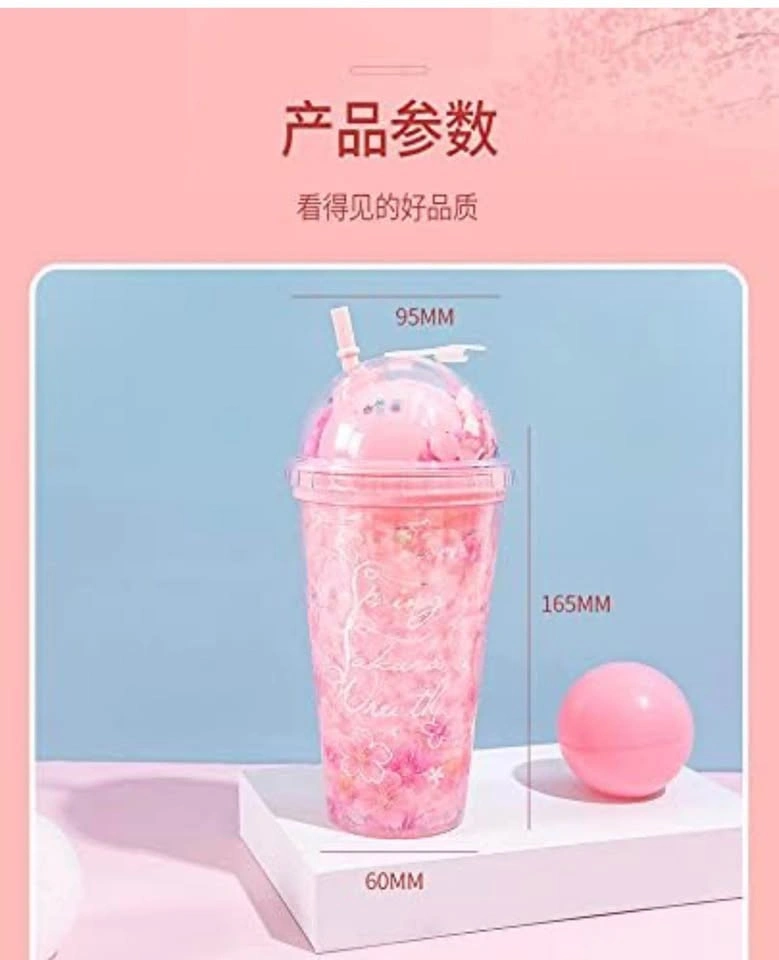 Brand New Cute Pink Tumbler Set w/ Straw, Lid & Accessories 🌸✨ - photo 5