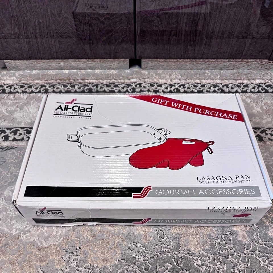Brand New All-Clad Lasagna Pan Set + Oven Mitts 🔥
