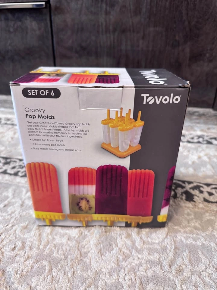Brand New Tovolo Groovy Pop Molds (Set of 6) – Make Homemade Pop - photo 3