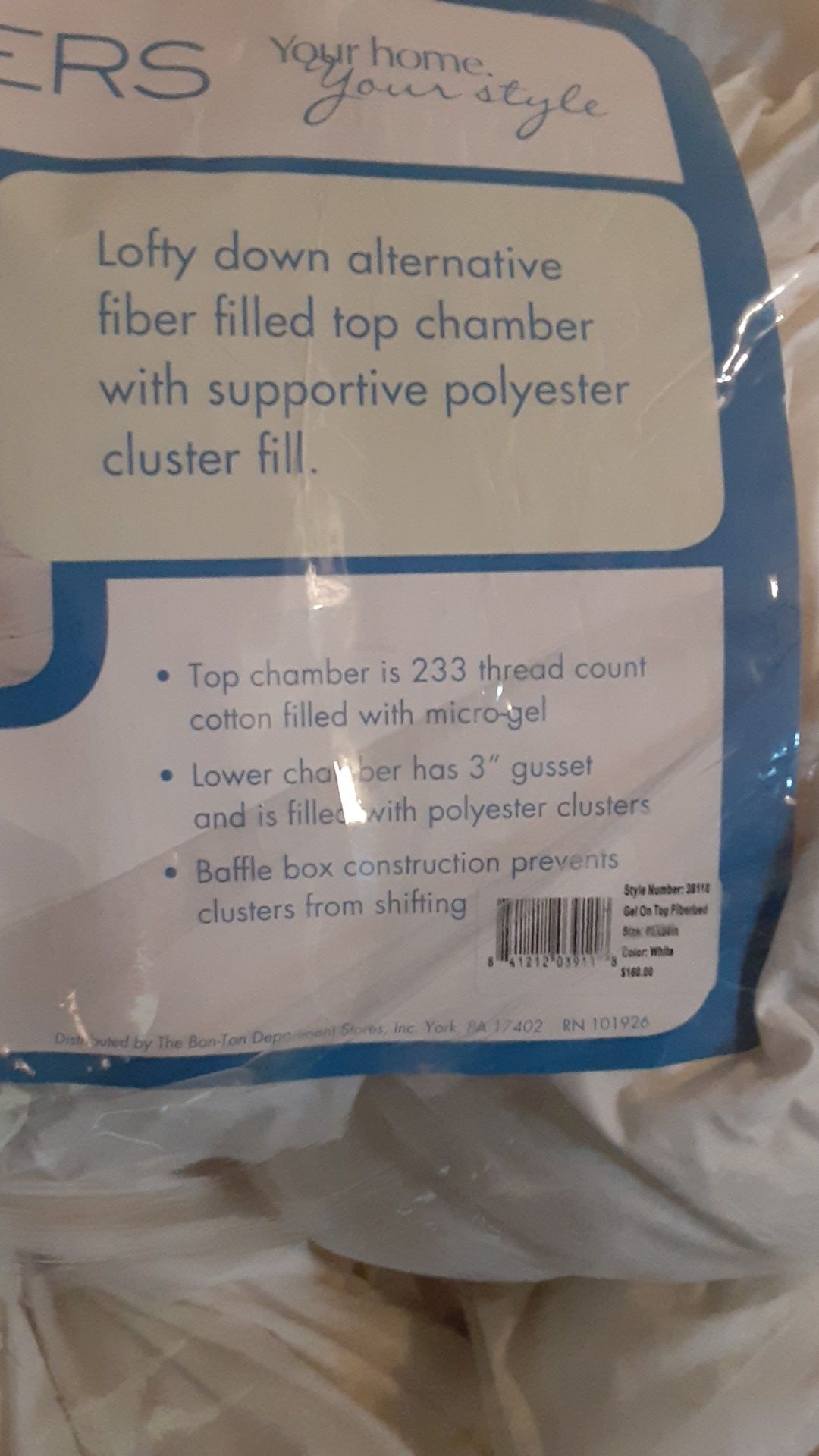 Down Alternative Queen Bed Topper