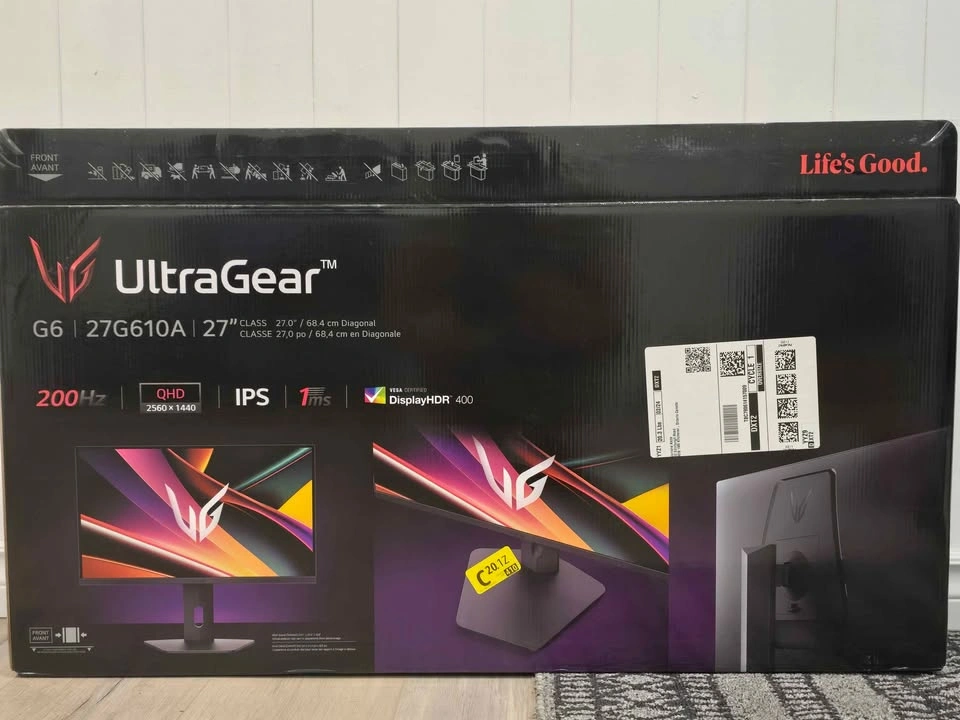 LG UltraGear 27" QHD Gaming Monitor (200Hz, 1ms) - Like New in B - photo 4
