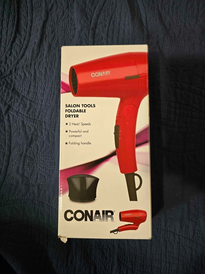 Conair Foldable Hair Dryer (Red) - Travel Friendly! - photo 3