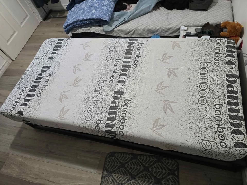 Zinus Twin Bed Frame & Bamboo Mattress - photo 4
