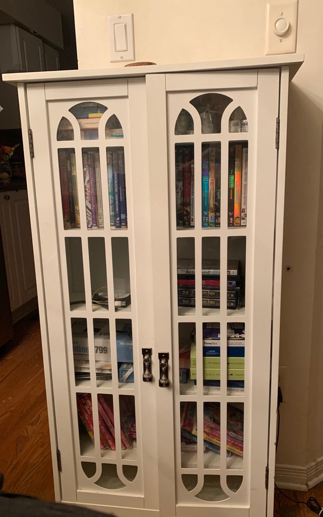 Window Pane Media Cabinet