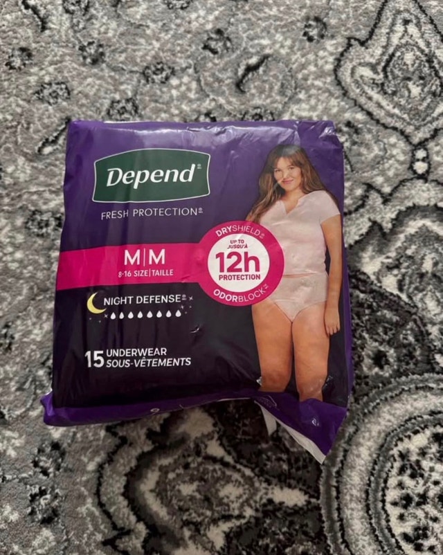 Depend diapers medium