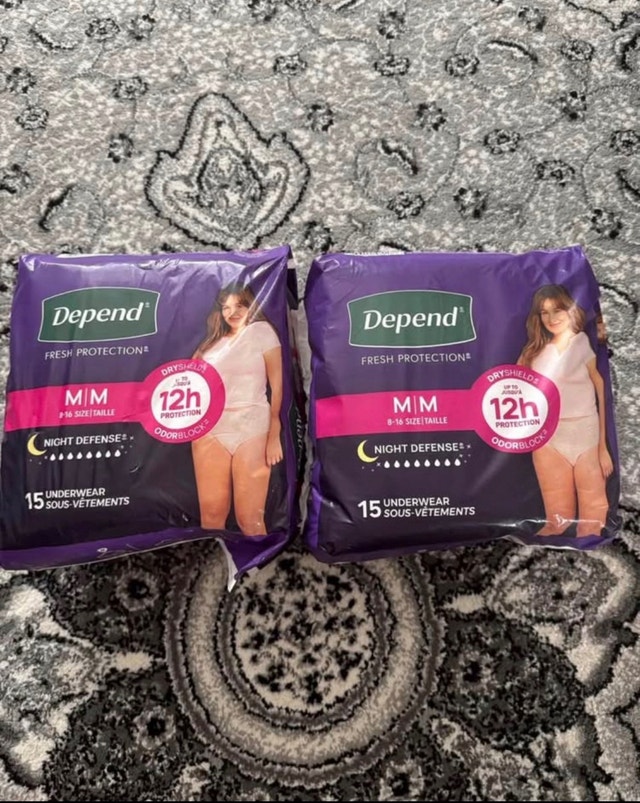 Depend diapers medium - photo 3