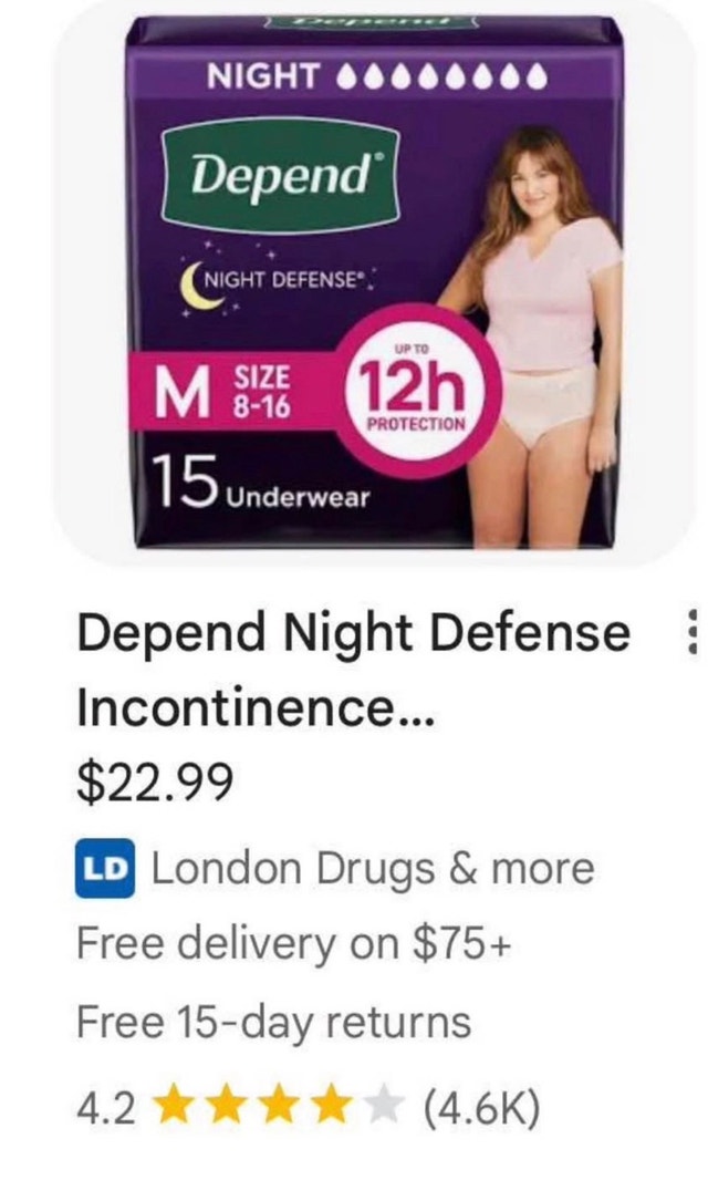 Depend diapers medium - photo 4