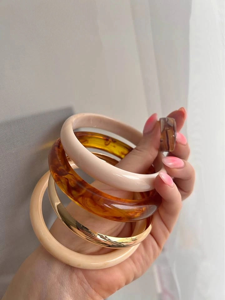 Nice bangle set - 4 bracelets and 1 ring