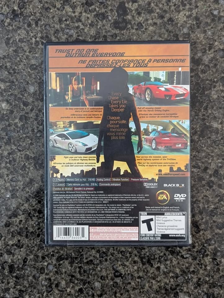 Need for Speed Undercover PS2 Factory Sealed - photo 4