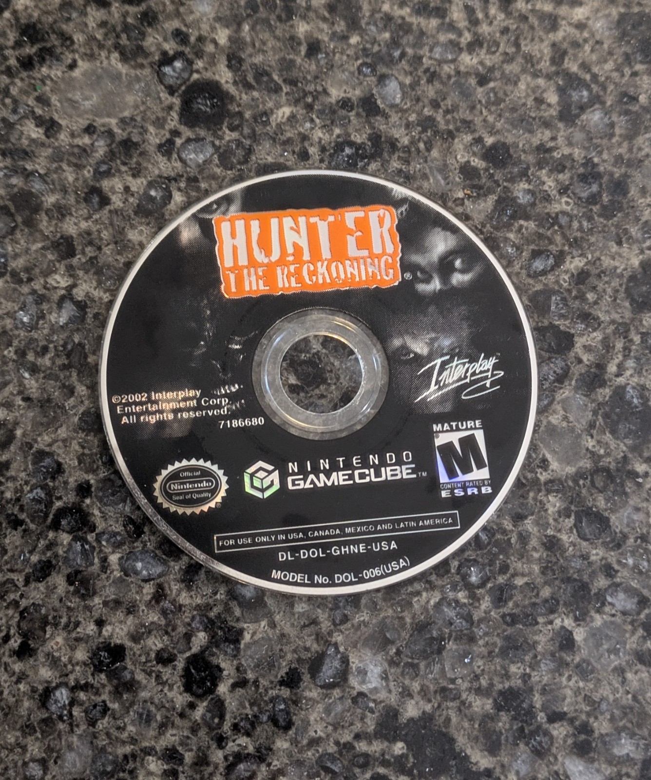 Hunter The Reckoning (Nintendo GameCube, 2002) Disc Only - Teste