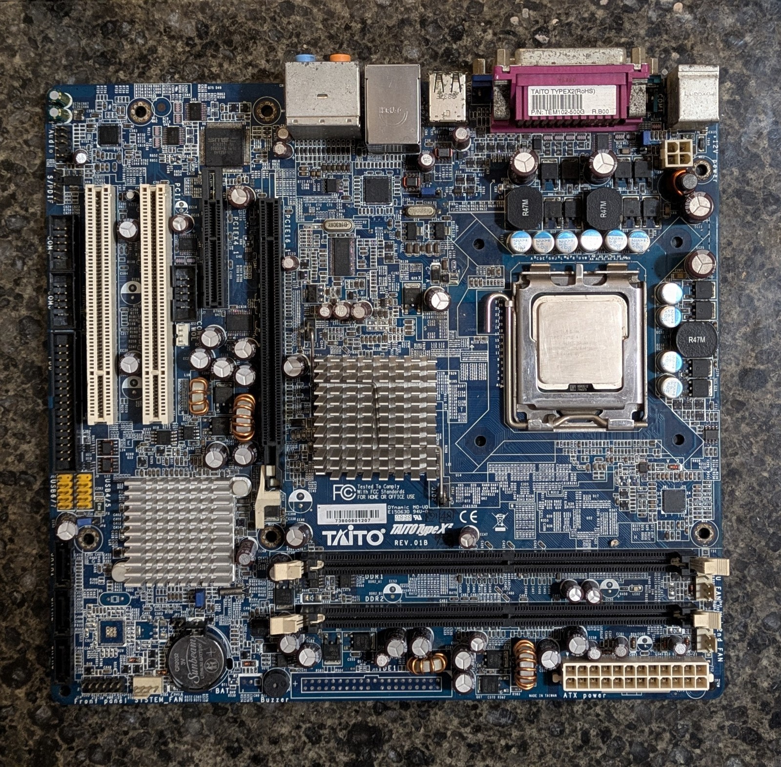 Taito Type X2 Arcade Motherboard For Parts/Repair - Not Working