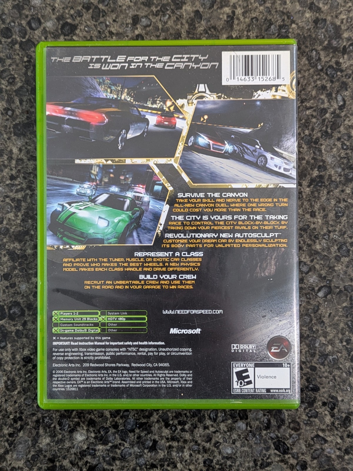 Need for Speed Carbon Xbox Complete CIB Tested Working - photo 4