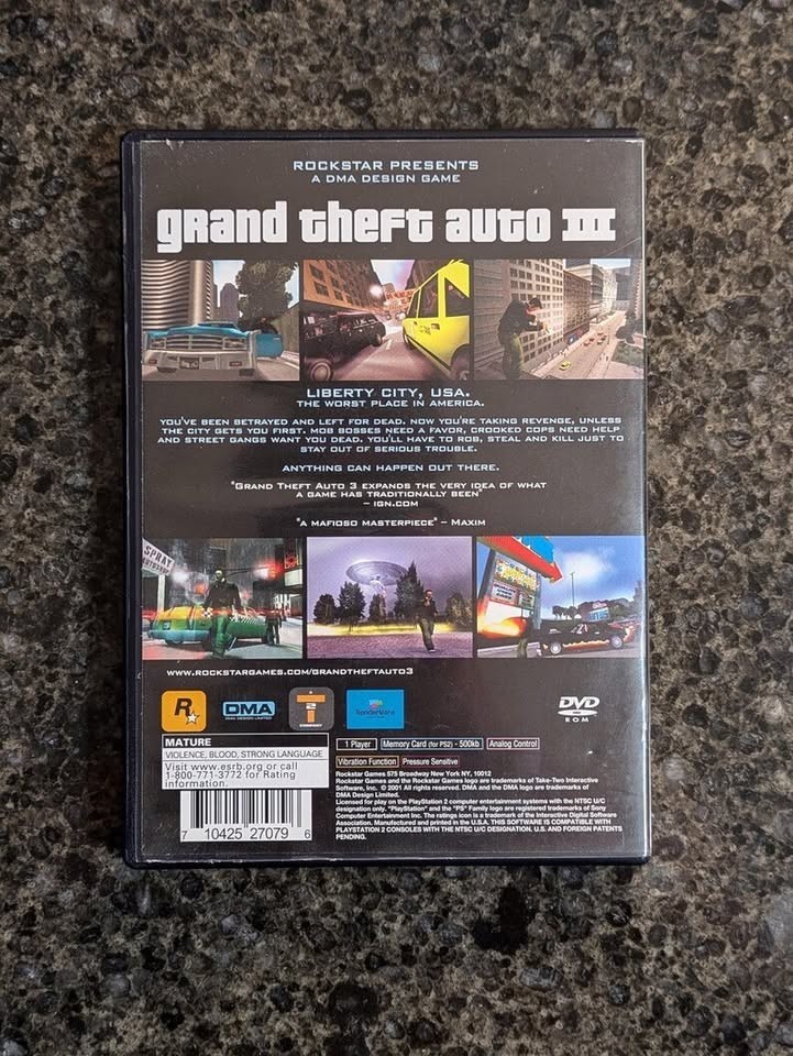 Grand Theft Auto 3 (PlayStation2, 2001) PS2 CIB Tested - photo 4