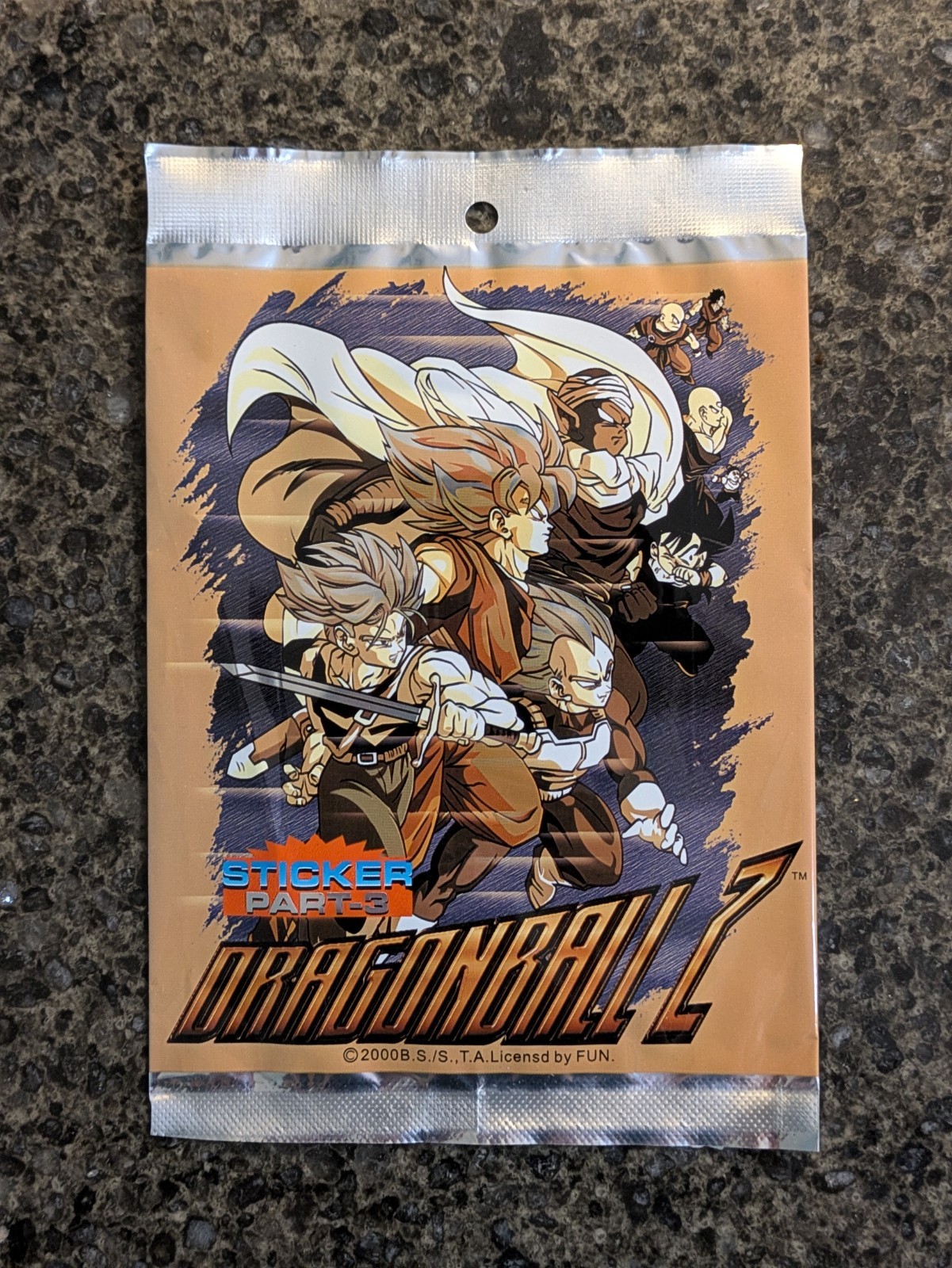 NOS VTG Dragon Ball Z Dbz Foil Holo Sticker Pack Rare Anime Auth