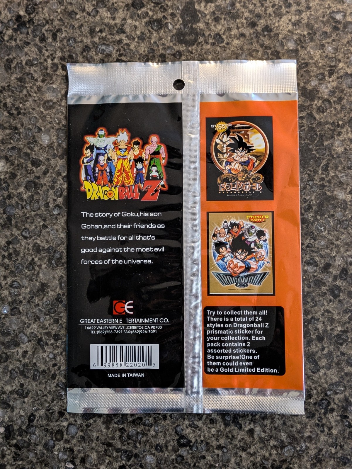 NOS VTG Dragon Ball Z Dbz Foil Holo Sticker Pack Rare Anime Auth - photo 2