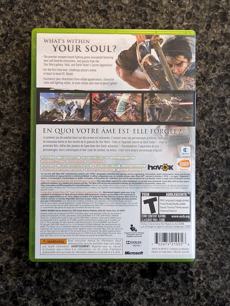 Soul Calibur 4 Xbox 360 Complete. Great condition - photo 4