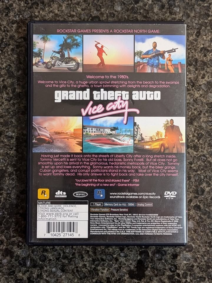 GTA Vice City - PlayStation 2 PS2 - No Manual - Tested Working - photo 4