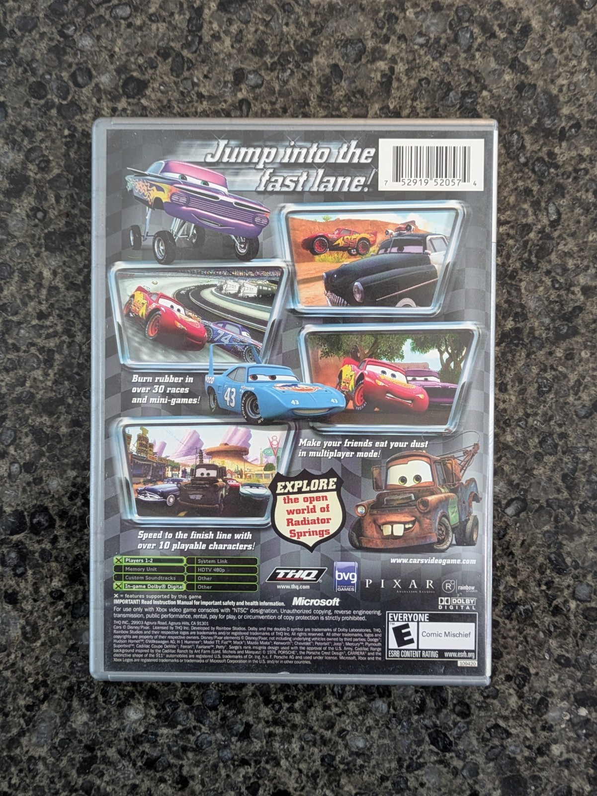 Disney Cars (Microsoft Xbox, 2006) Platinum Hits CIB - photo 4