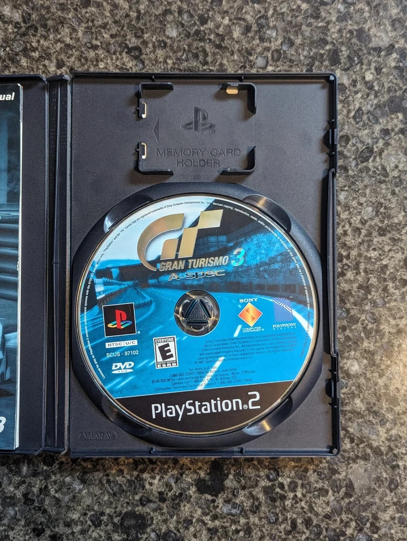 Gran Turismo 3 A-Spec (Black Label) PS2 - Complete In Box - photo 3