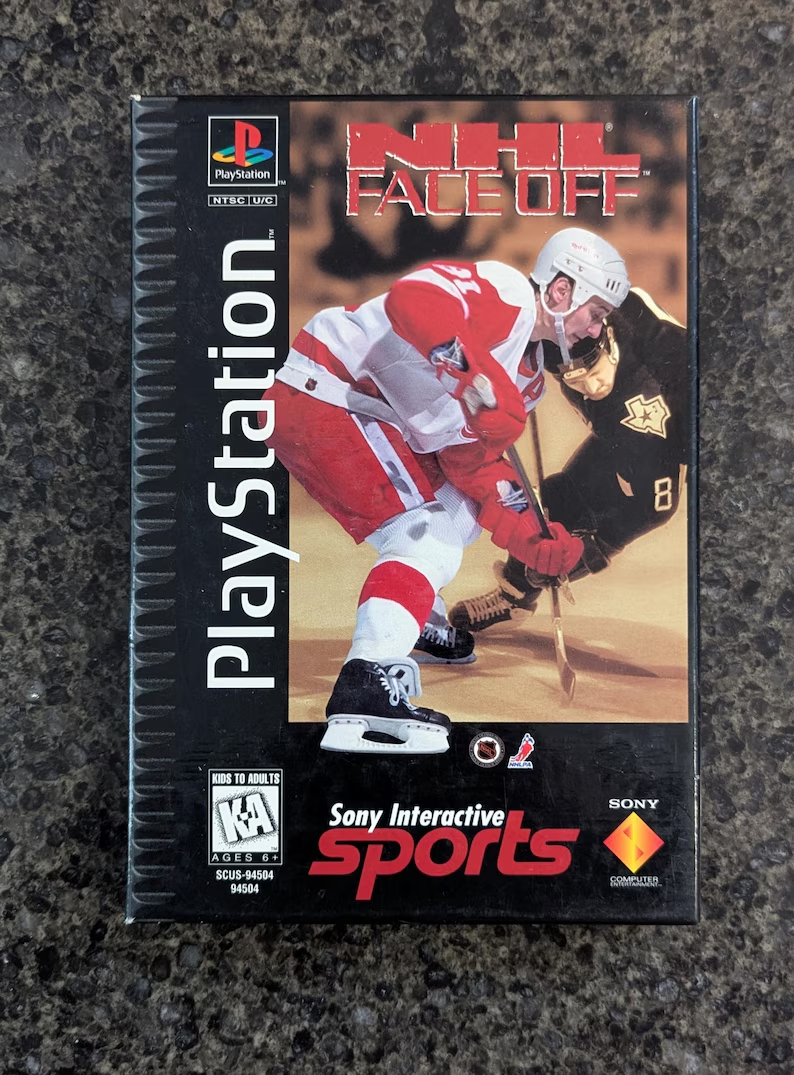 NHL FaceOff PS1 Sony PlayStation 1 Longbox Partial Manual