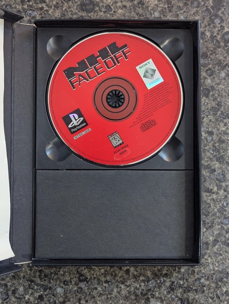 NHL FaceOff PS1 Sony PlayStation 1 Longbox Partial Manual - photo 3