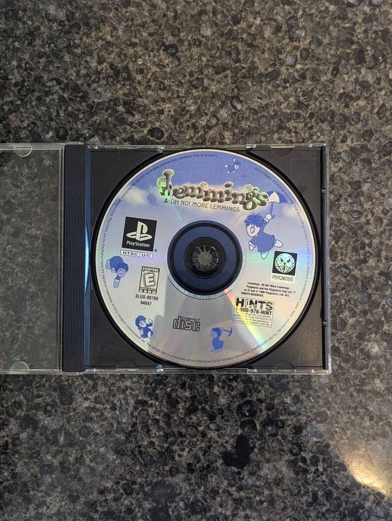Lemmings & Oh No More Lemmings PS1 (1998) DISC ONLY - photo 2
