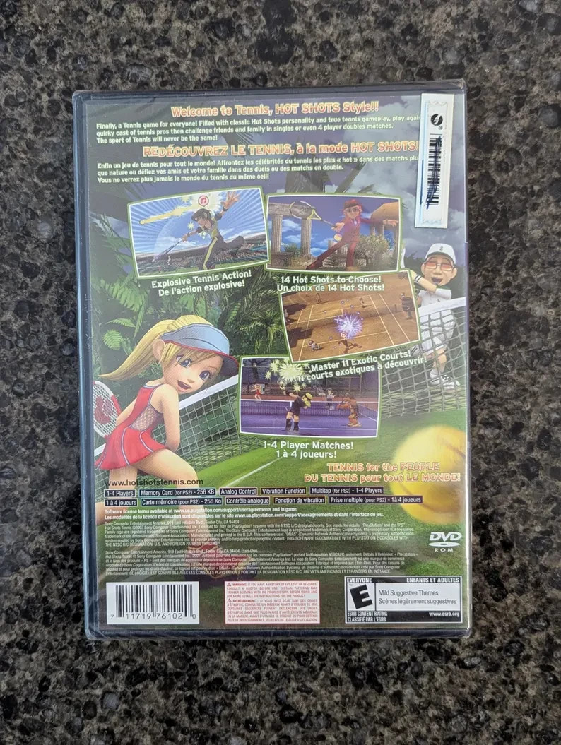 SEALED Hot Shots Tennis (Sony PlayStation 2) PS2 BRAND NEW - photo 3