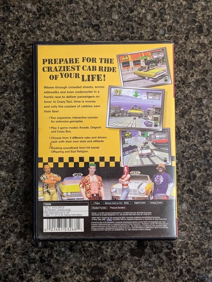 Crazy Taxi PS2 PlayStation 2 Complete CIB Greatest Hits - photo 4