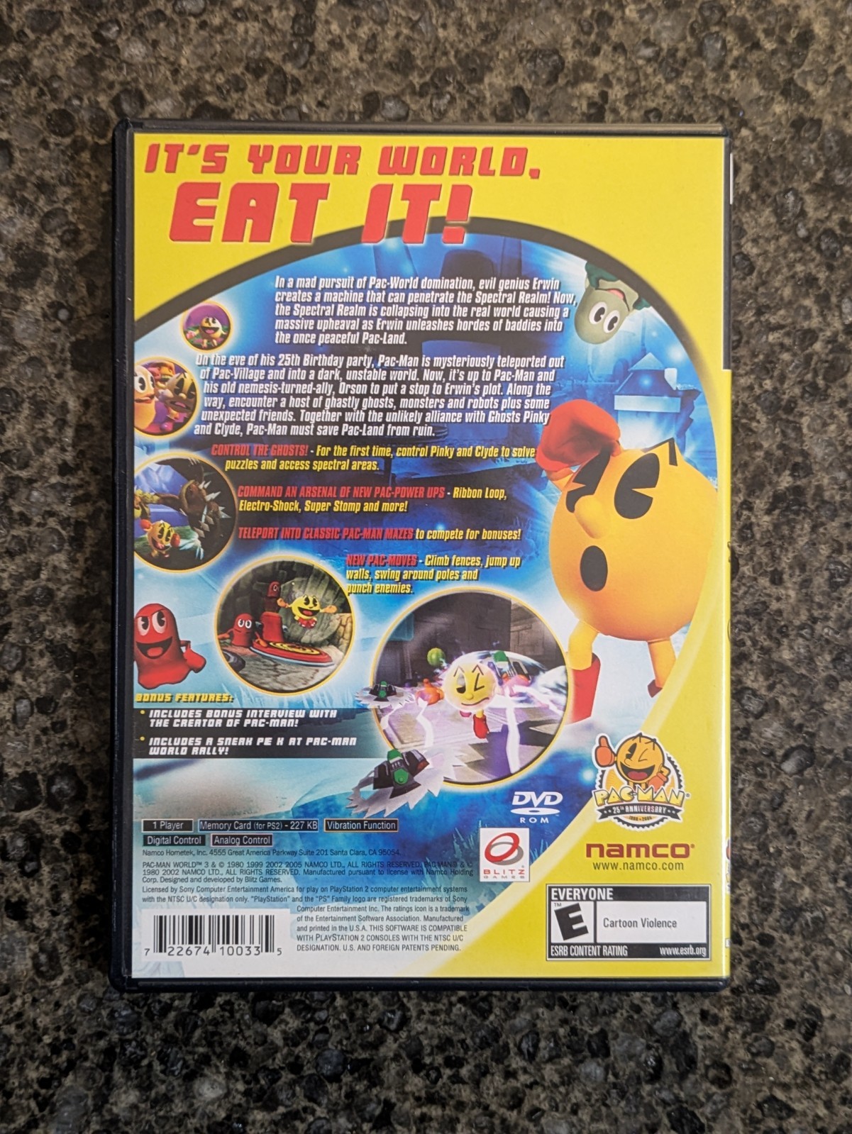 Pac Man World 3 (PS2) Complete w/ Manual - Tested - photo 4